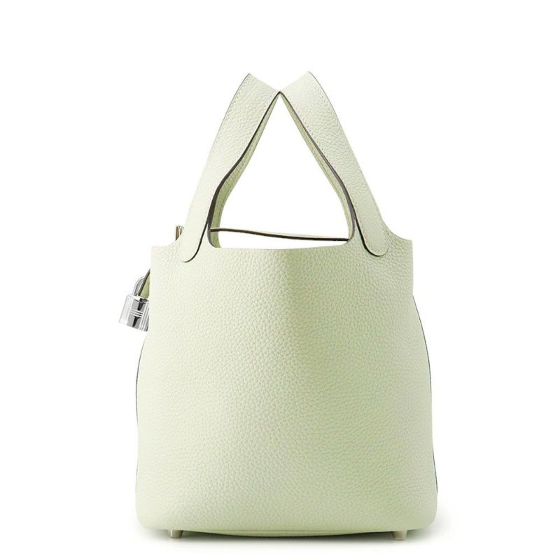 エルメス ハンドバッグ ピコタンロックPM グリネヴェ/シルバー金具 トリヨンクレマンス B刻印