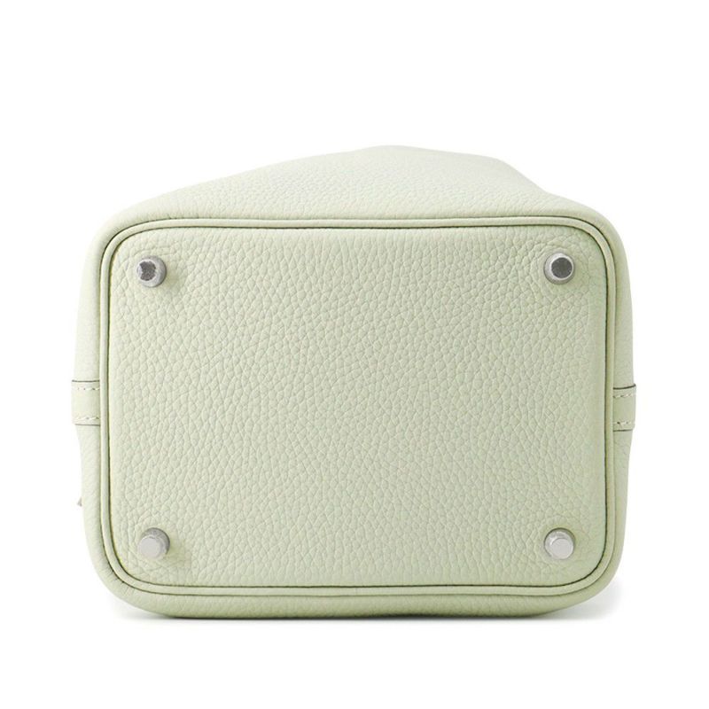 エルメス ハンドバッグ ピコタンロックPM グリネヴェ/シルバー金具 トリヨンクレマンス B刻印