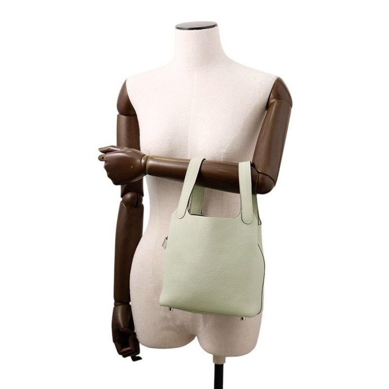 エルメス ハンドバッグ ピコタンロックPM グリネヴェ/シルバー金具 トリヨンクレマンス B刻印