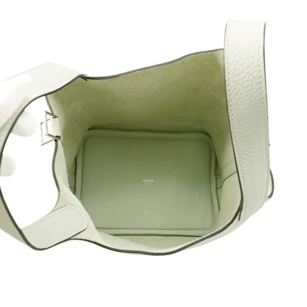 エルメス ハンドバッグ ピコタンロックPM グリネヴェ/シルバー金具 トリヨンクレマンス B刻印