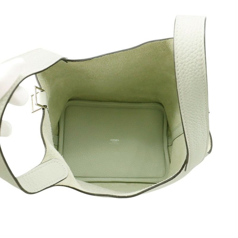 エルメス ハンドバッグ ピコタンロックPM グリネヴェ/シルバー金具 トリヨンクレマンス B刻印
