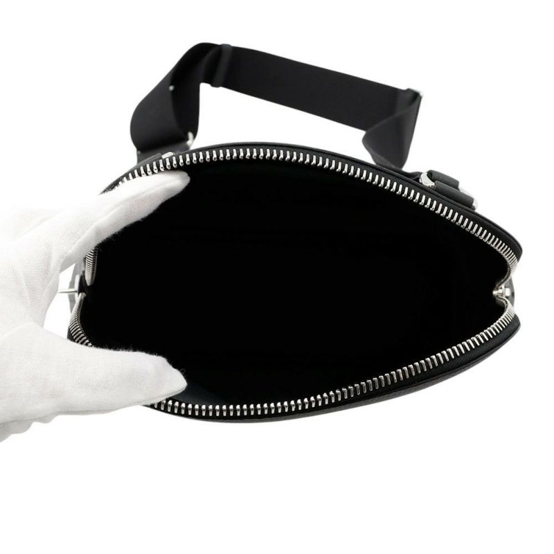 エルメス ショルダーバッグ ボリ－ド メッセンジャー ブラック/シルバー金具 トゴ K刻印 黒