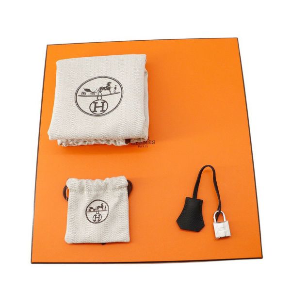 エルメス ショルダーバッグ ボリ－ド メッセンジャー ブラック/シルバー金具 トゴ K刻印 黒