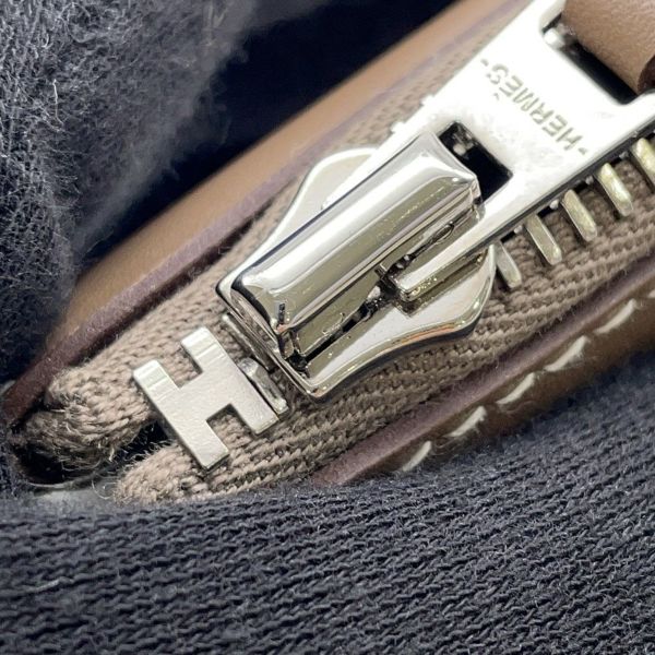 エルメス ハンドバッグ カデナ エトゥープ/シルバー金具 タデラクト U刻印 HERMES クラッチ バッグ