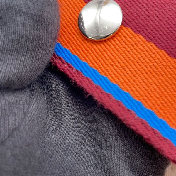 エルメス ポーチ ブリッド・ア・ブラックPM Hパヴィヨン ナチュラル/マルチカラー/シルバー金具 キャンバス