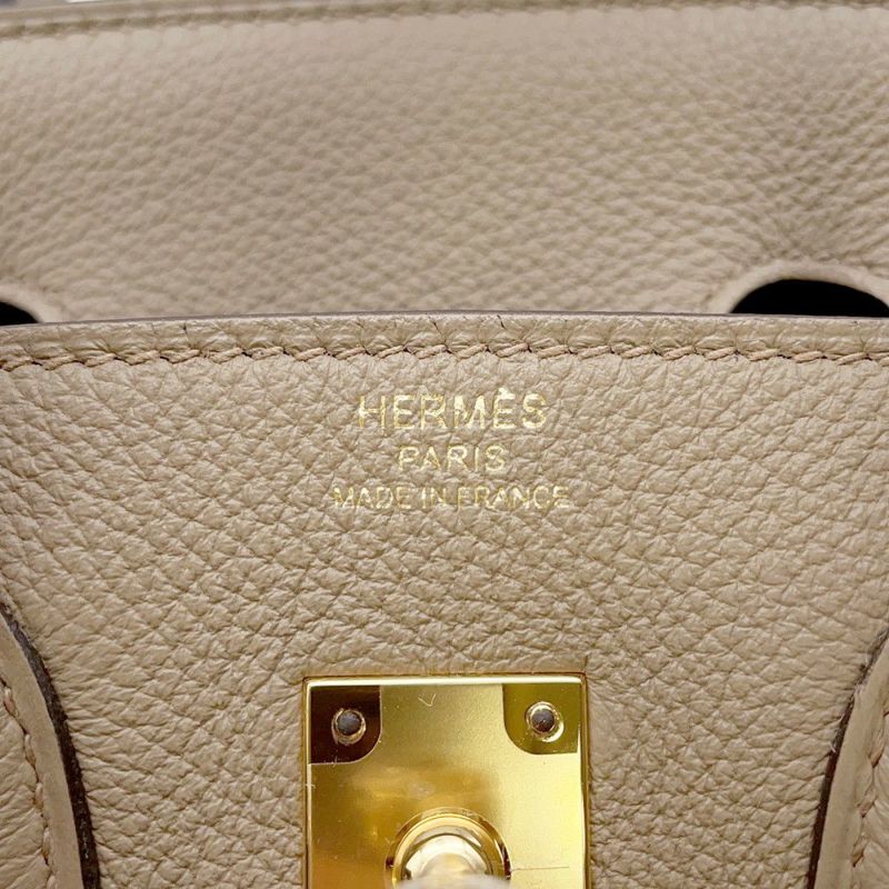 エルメス バーキン25 ベージュマルファ/ゴールド金具 トゴ K刻印 HERMES Birkin ハンドバッグ