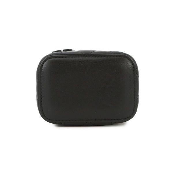 シャネル チェーンショルダーバッグ スモール バニティケース ラムスキン AP2198 CHANEL ポシェット 黒 ヴァニティ