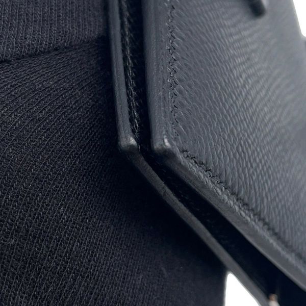 エルメス 二つ折り財布 ベアンコンパクト モノクローム ブラック/ブラック金具 エプソン U刻印 黒