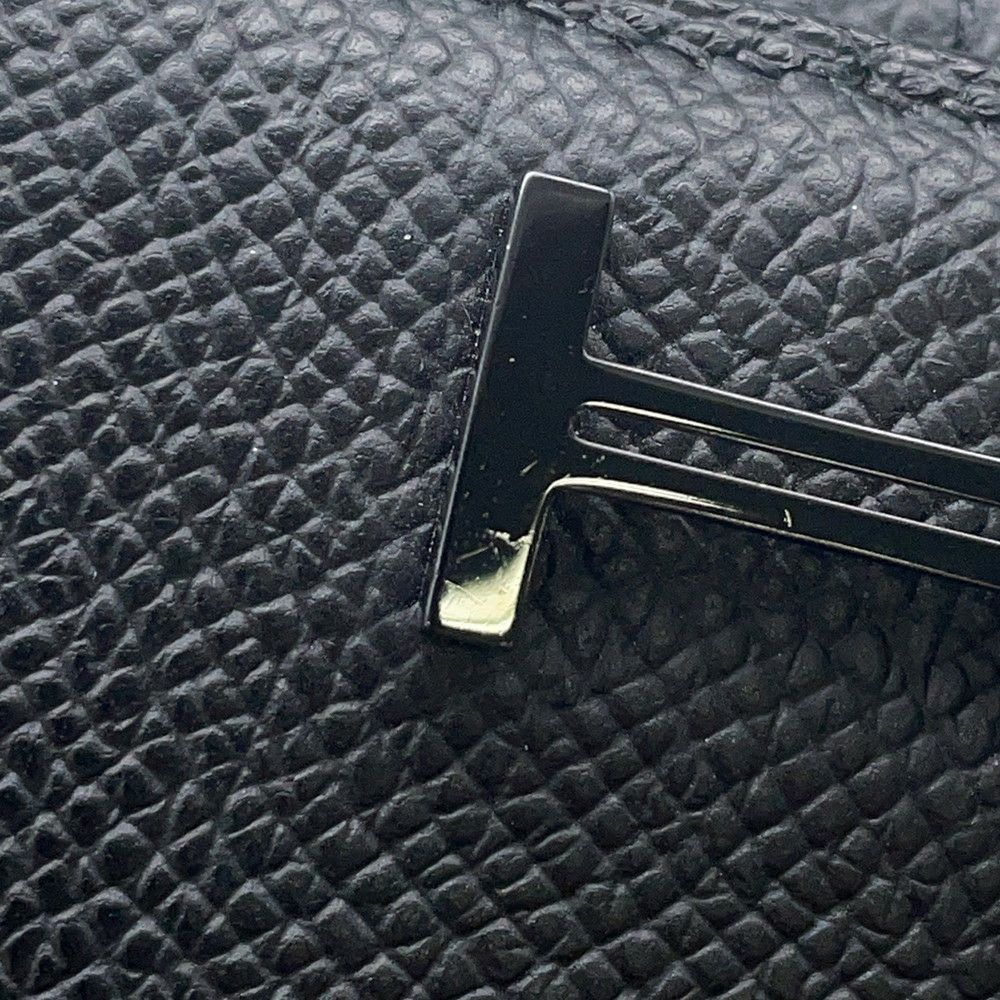 エルメス 二つ折り財布 ベアンコンパクト モノクローム ブラック/ブラック金具 エプソン U刻印 黒