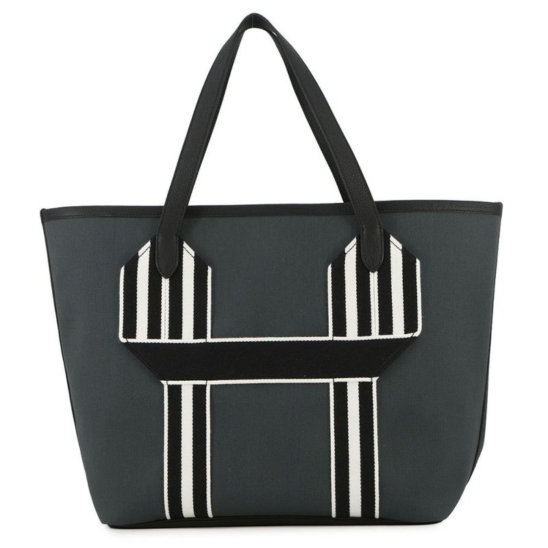 エルメス トートバッグ ピュール サングル  ヴェールルソー/ブラック トワルミリタリー/トリヨンクレマンス U刻印 黒