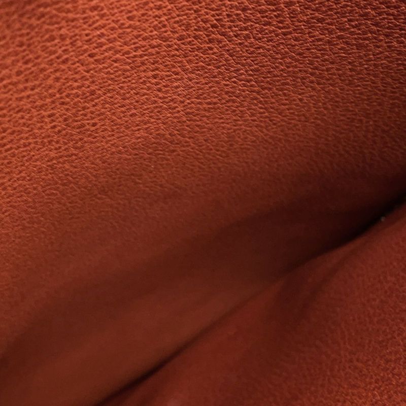 エルメス ショルダーバッグ サック・アデペッシュ DPLG ブラウン/ベージュ/シルバー金具 トワルアッシュ/ブッフル □G刻印