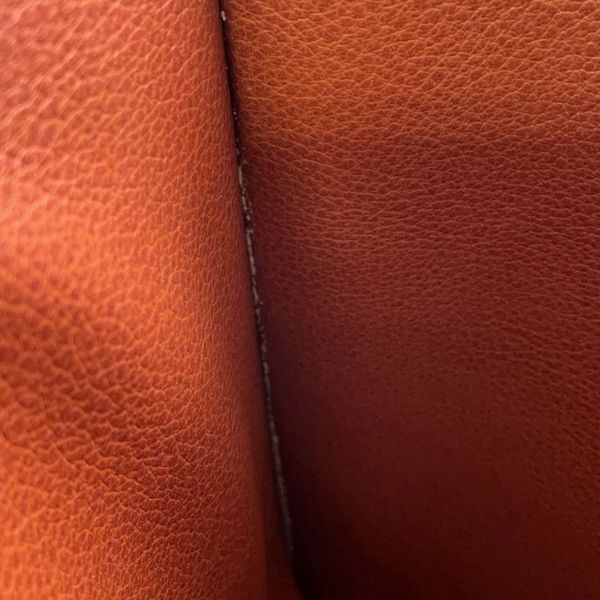 エルメス ショルダーバッグ サック・アデペッシュ DPLG ブラウン/ベージュ/シルバー金具 トワルアッシュ/ブッフル □G刻印