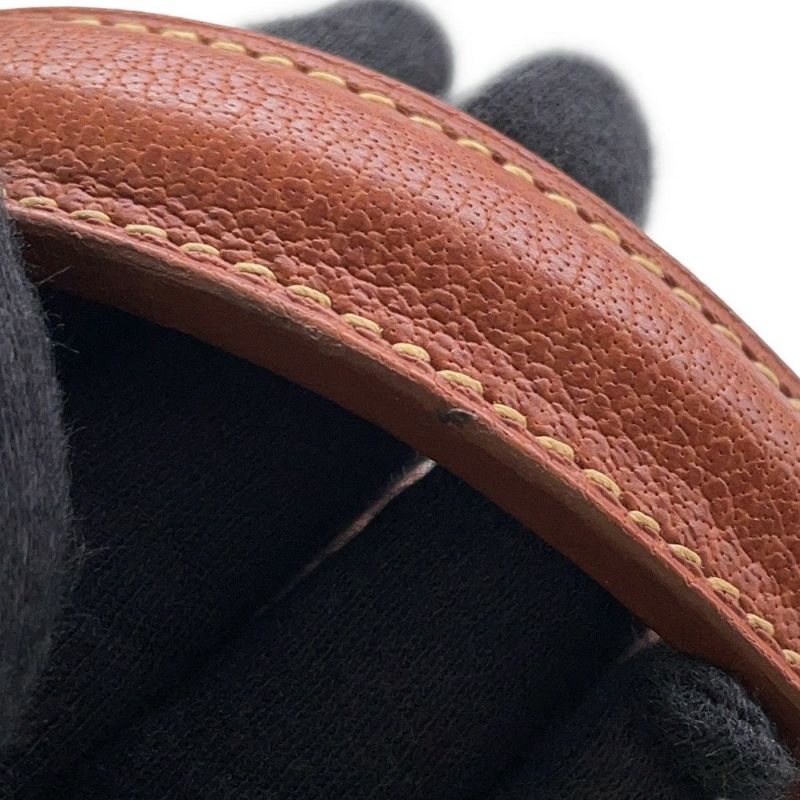 エルメス ショルダーバッグ サック・アデペッシュ DPLG ブラウン/ベージュ/シルバー金具 トワルアッシュ/ブッフル □G刻印