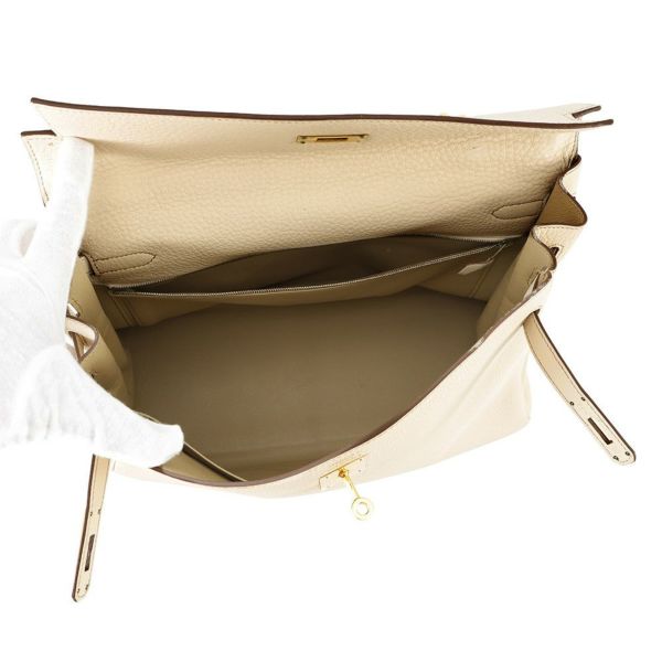 エルメス ハンドバッグ ケリー35 内縫い パーシュマン/ゴールド金具 トゴ □E刻印 2wayショルダー