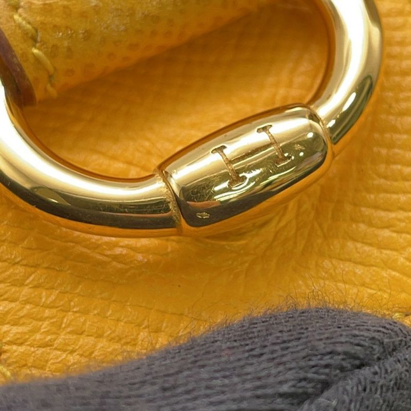 エルメス ショルダーバッグ サコ ジョーヌ/ナチュラル/ゴールド金具 トワルアッシュ/クシュベル 〇Y刻印