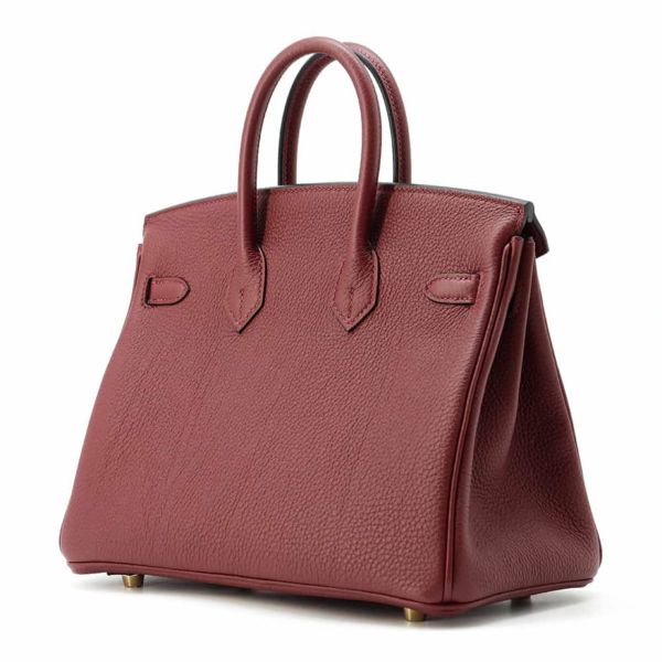 エルメス バーキン25 ルージュアッシュ/ゴールド金具 トゴ B刻印 HERMES Birkin ハンドバッグ