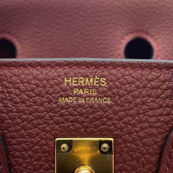 エルメス バーキン25 ルージュアッシュ/ゴールド金具 トゴ B刻印 HERMES Birkin ハンドバッグ