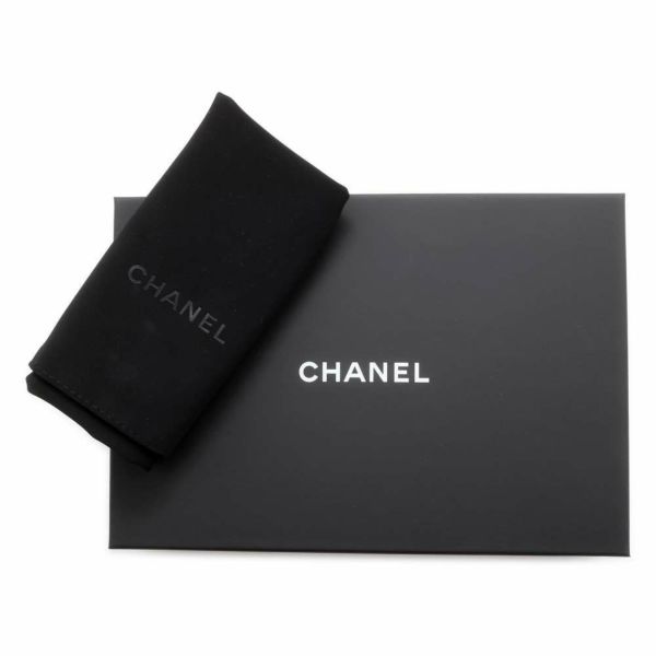 シャネル チェーンウォレット ココマーク マトラッセ ラムスキン CHANEL 財布 黒 ブラック