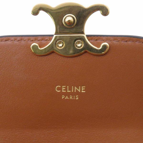 セリーヌ 三つ折り財布 スモール トリオンフ ウォレット 10D782CQH CELINE 財布 折りたたみ 黒