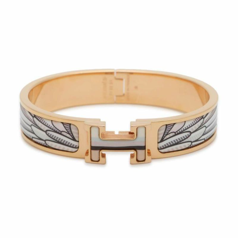 エルメス ブレスレット クリックH クリッククラックPM ペガサス・ポップ マルチカラー/ピンクゴールド金具 HERMES アクセサリー