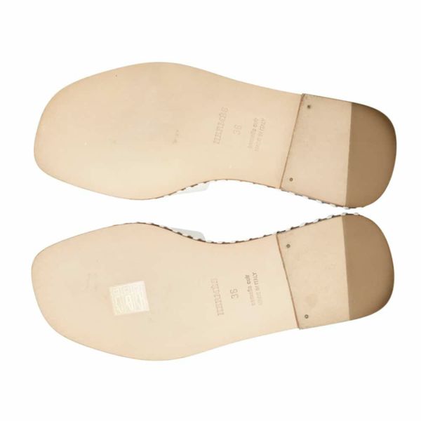 エルメス サンダル オラン トレッセ レディースサイズ36 HERMES 靴 白