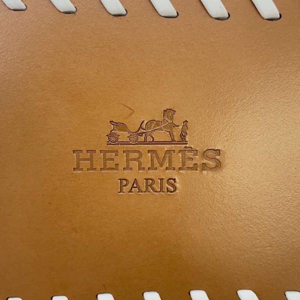 エルメス サンダル オラン トレッセ レディースサイズ36 HERMES 靴 白