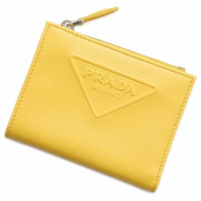 プラダ 三つ折り財布 サフィアーノ ロゴ コンパクトウォレット 1MH021 PRADA 財布 黒 安心保証 | 中古・新品ブランド販売ギャラリーレア 公式通販