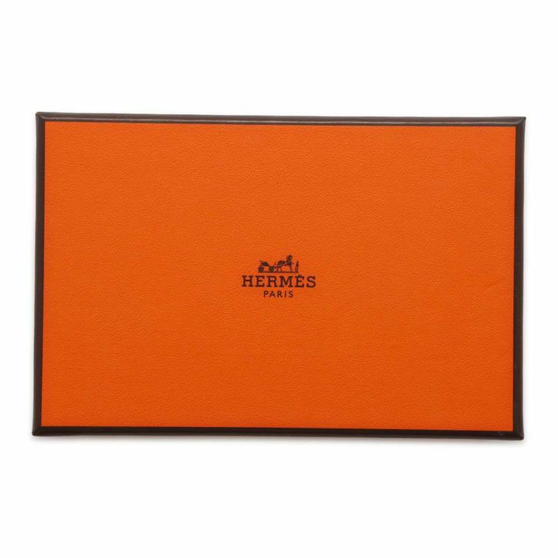 エルメス カードケース カルヴィ ゴールド エプソン W刻印 HERMES 名刺入れ