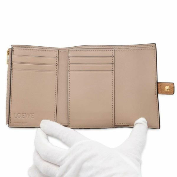 ロエベ 三つ折り財布 バーティカル ウォレット スモール カーフレザー C660S86X01 LOEWE 財布