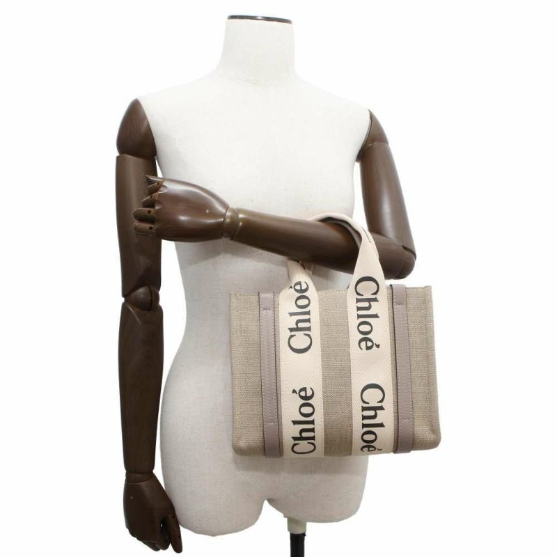 クロエ ハンドバッグ ウッディ トート スモール キャンバス CHC22AS397 Chloe バッグ 2wayショルダーバッグ