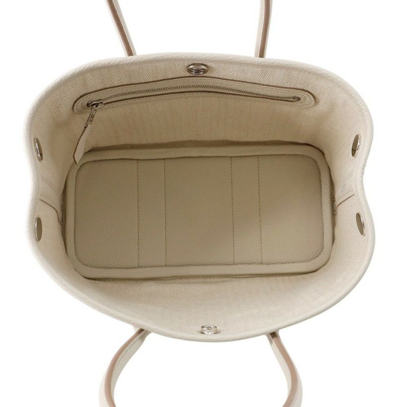 エルメス トートバッグ ネオ・ガーデン 23 ガーデンパーティ ベトン/シルバー金具 ネゴンダ K刻印