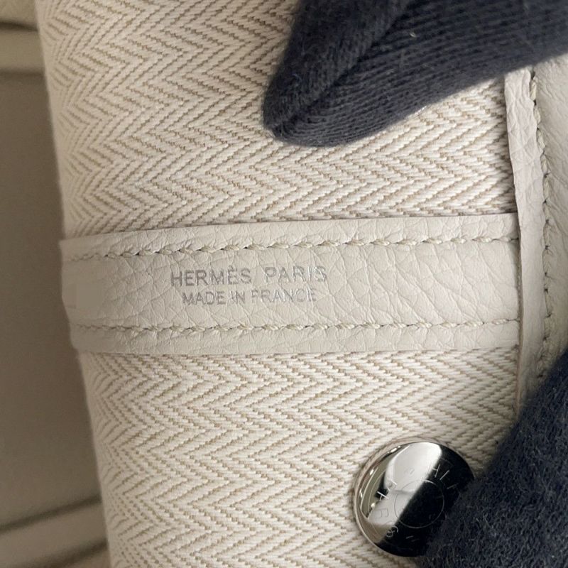 エルメス トートバッグ ネオ・ガーデン 23 ガーデンパーティ ベトン/シルバー金具 ネゴンダ K刻印