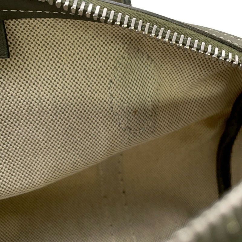 エルメス ハンドバッグ ポロション マドモアゼル ナチュラル/ヴェルヴェロネーズ/シルバー金具 トワルアッシュ/バレニア