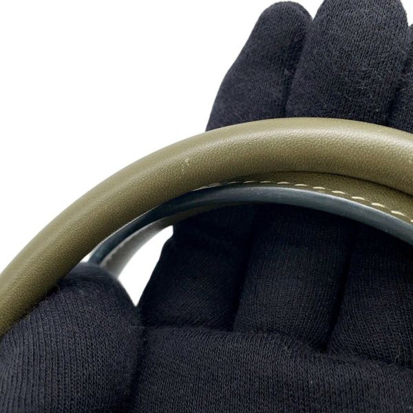 エルメス ハンドバッグ ポロション マドモアゼル ナチュラル/ヴェルヴェロネーズ/シルバー金具 トワルアッシュ/バレニア