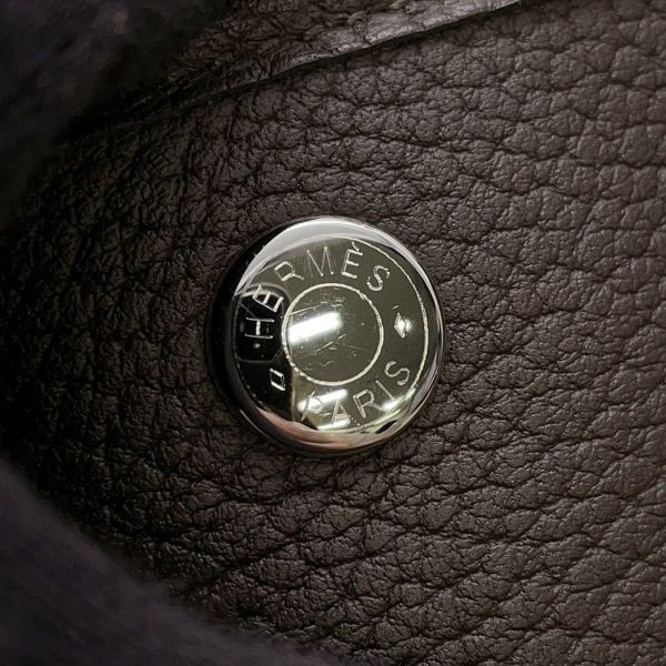 エルメス トートバッグ ガーデンパーティPM エベンヌ/シルバー金具 ネゴンダ W刻印