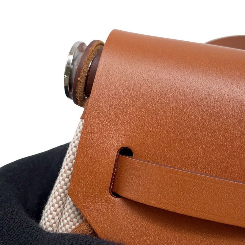 エルメス ショルダーバッグ エールバッグジップ ミニ フォーヴ/シルバー金具 トワルアッシュ/ヴァッシュハンター K刻印