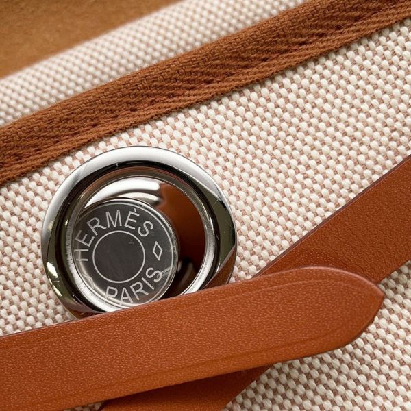 エルメス ショルダーバッグ エールバッグジップ ミニ フォーヴ/シルバー金具 トワルアッシュ/ヴァッシュハンター K刻印