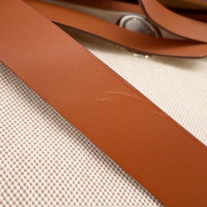 エルメス ショルダーバッグ エールバッグジップ ミニ フォーヴ/シルバー金具 トワルアッシュ/ヴァッシュハンター K刻印