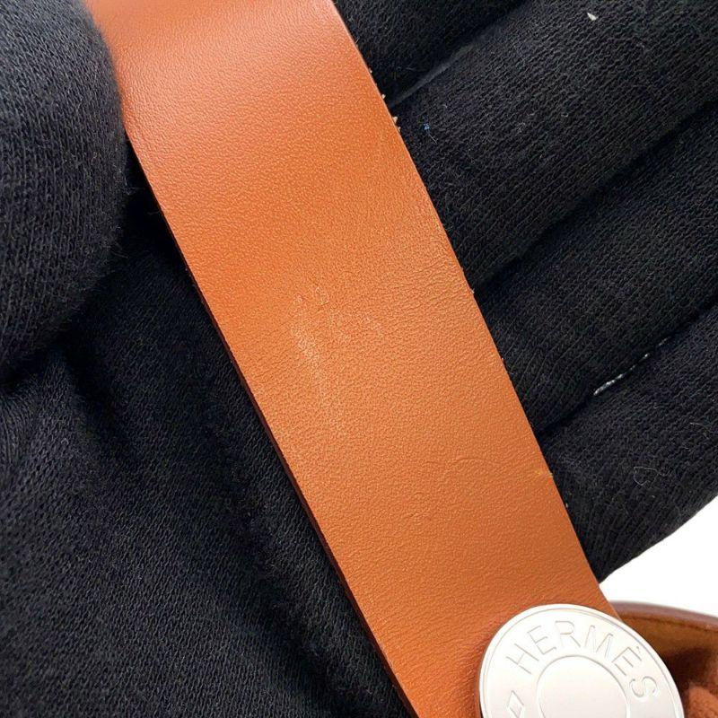 エルメス ショルダーバッグ エールバッグジップ ミニ フォーヴ/シルバー金具 トワルアッシュ/ヴァッシュハンター K刻印