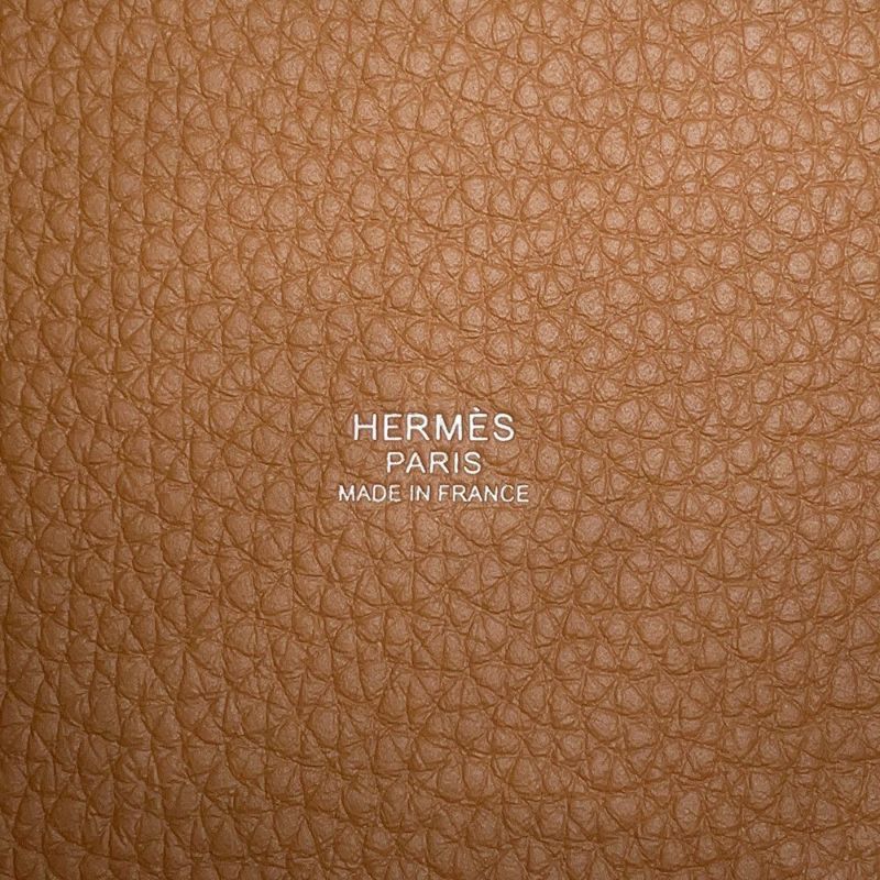 エルメス ハンドバッグ ピコタンロックPM ゴールド/シルバー金具 トリヨンクレマンス W刻印
