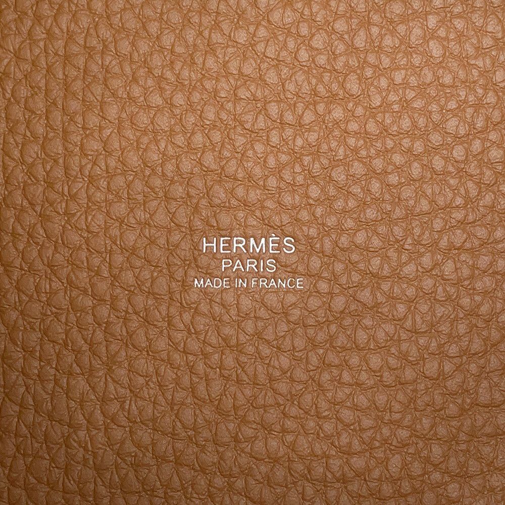 エルメス ハンドバッグ ピコタンロックPM ゴールド/シルバー金具 トリヨンクレマンス W刻印