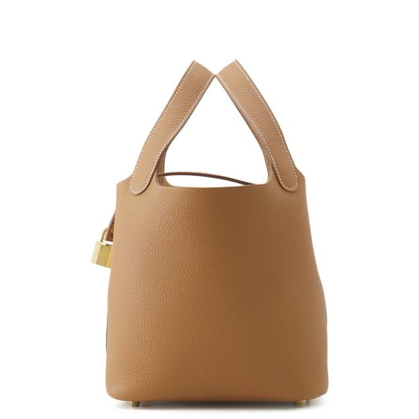 エルメス ハンドバッグ ピコタンロックPM ゴールド/ゴールド金具 トリヨンモーリス B刻印