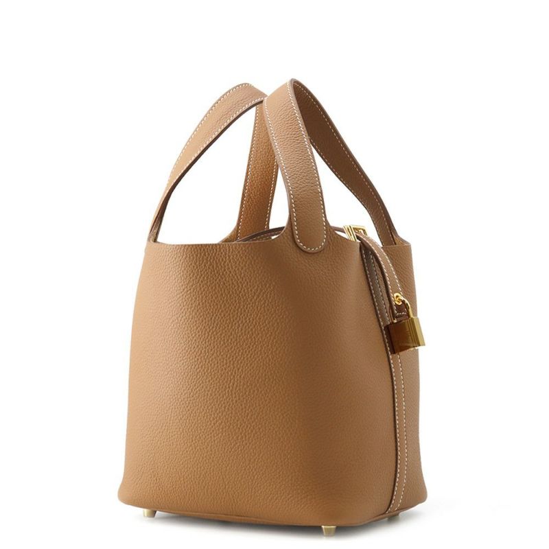 エルメス ハンドバッグ ピコタンロックPM ゴールド/ゴールド金具 トリヨンモーリス B刻印