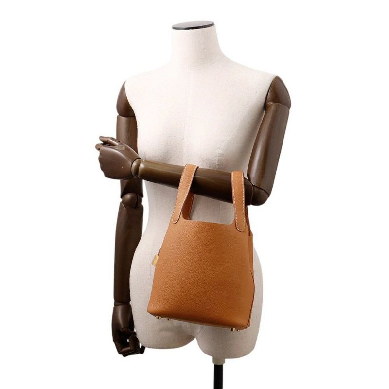 エルメス ハンドバッグ ピコタンロックPM ゴールド/ゴールド金具 トリヨンモーリス B刻印