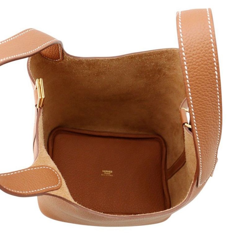 エルメス ハンドバッグ ピコタンロックPM ゴールド/ゴールド金具 トリヨンモーリス B刻印