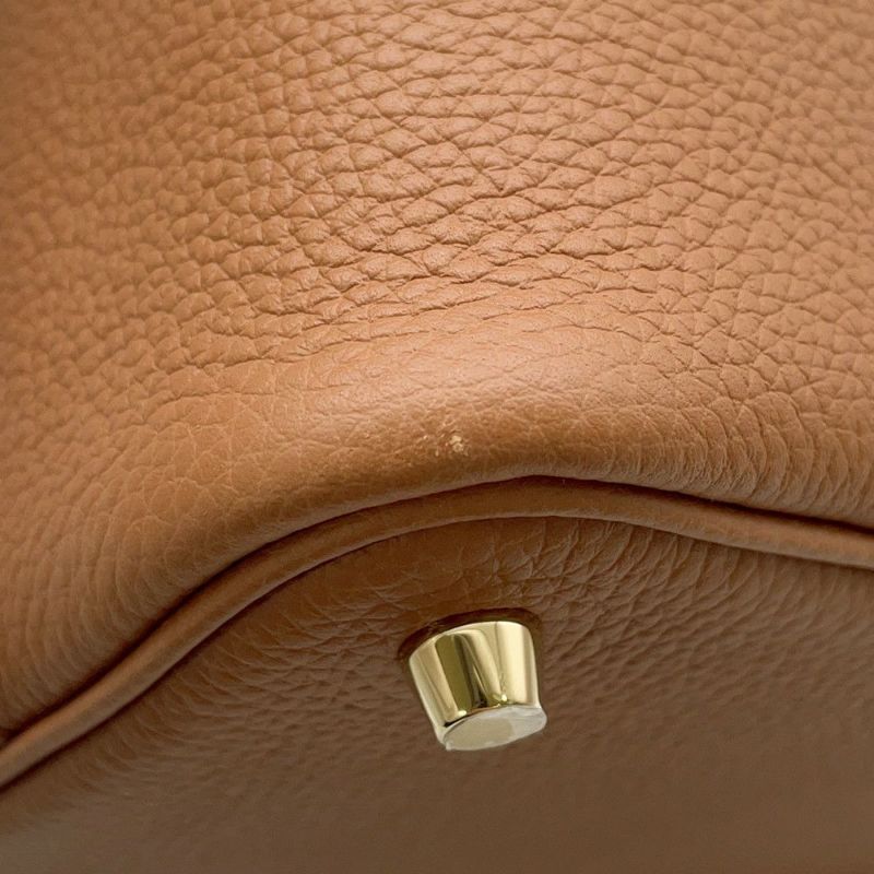 エルメス ハンドバッグ ピコタンロックPM ゴールド/ゴールド金具 トリヨンモーリス B刻印