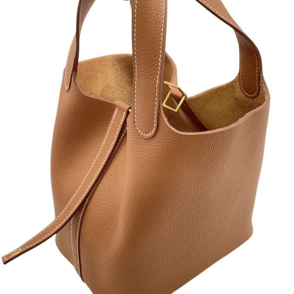 エルメス ハンドバッグ ピコタンロックPM ゴールド/ゴールド金具 トリヨンモーリス B刻印