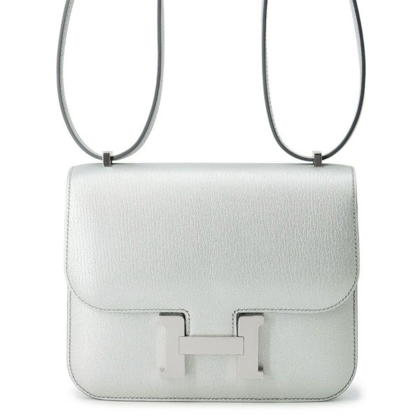 エルメス ミニ コンスタンス3 ミロワール アルジャン/シルバー金具 シェブルシャムキラ K刻印