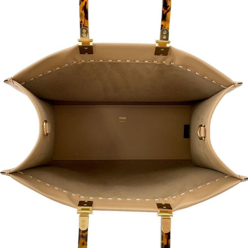 フェンディ トートバッグ サンシャイン ミディアム レザー パイソン 8BH386 FENDI 2wayショルダー