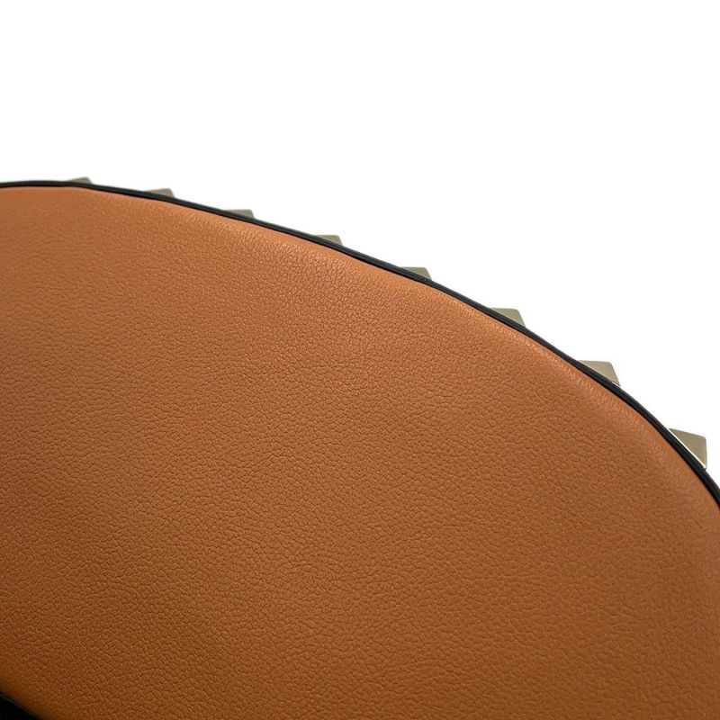 ヴァレンティノ・ガラヴァーニ ハンドバッグ ロックスタッズ バケットバッグ ラフィア レザー 4W2P0W31MZI 2way